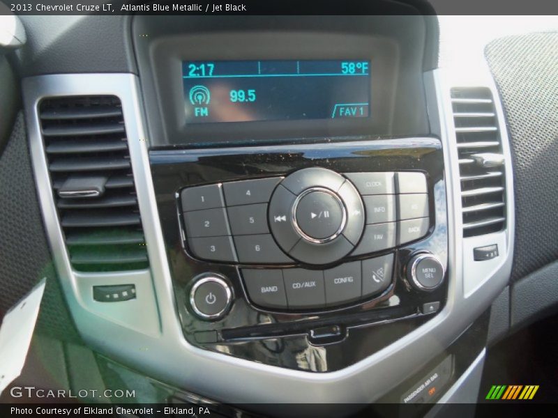Atlantis Blue Metallic / Jet Black 2013 Chevrolet Cruze LT