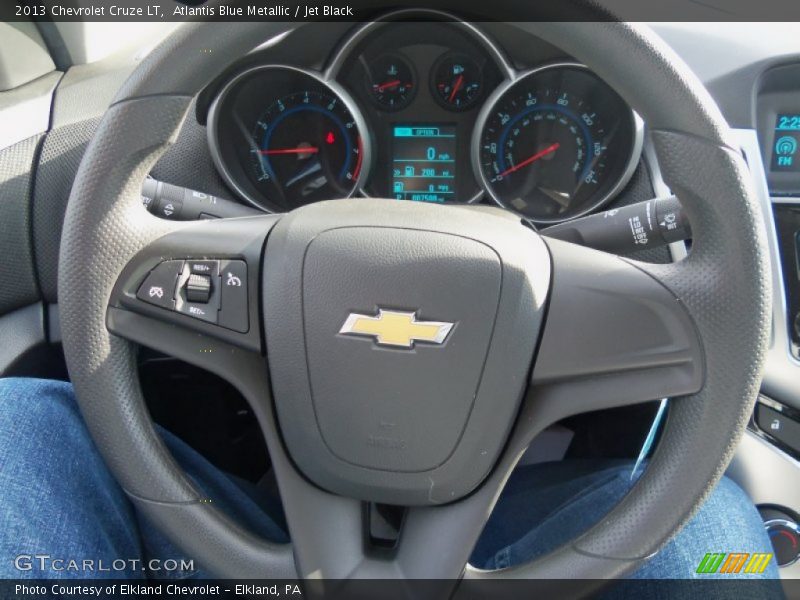 Atlantis Blue Metallic / Jet Black 2013 Chevrolet Cruze LT