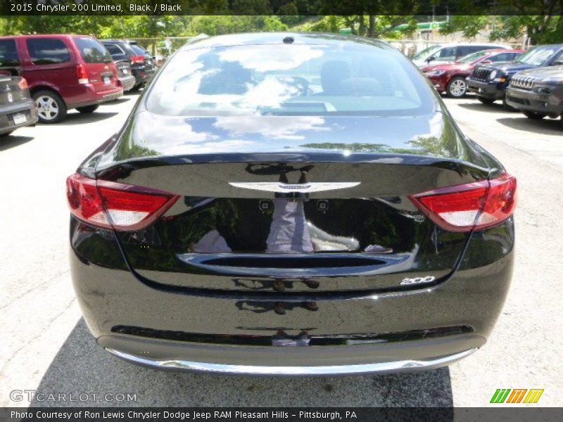 Black / Black 2015 Chrysler 200 Limited