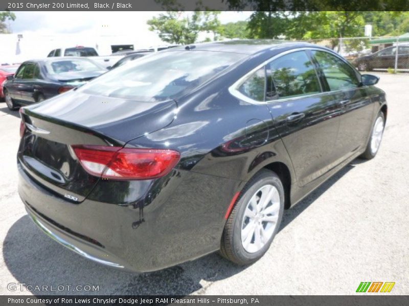 Black / Black 2015 Chrysler 200 Limited