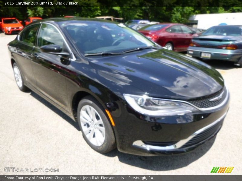 Black / Black 2015 Chrysler 200 Limited