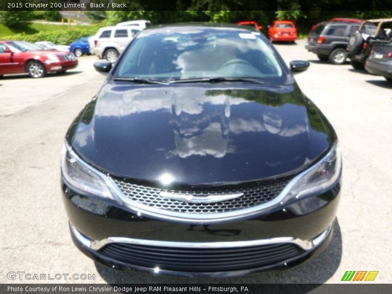 Black / Black 2015 Chrysler 200 Limited