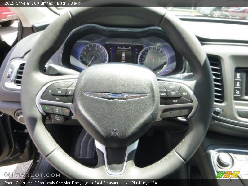 Black / Black 2015 Chrysler 200 Limited