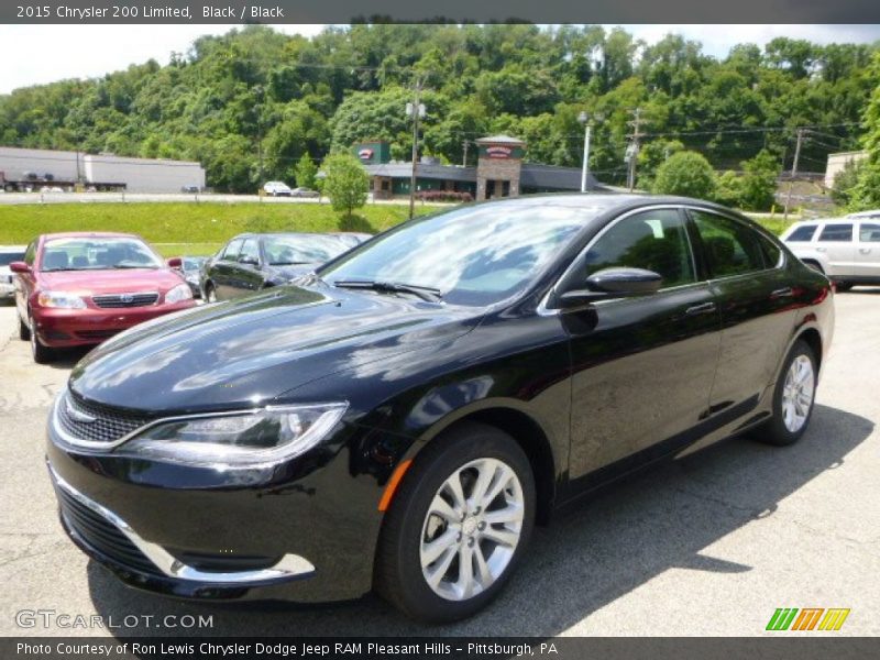 Black / Black 2015 Chrysler 200 Limited