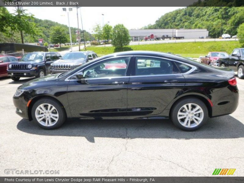 Black / Black 2015 Chrysler 200 Limited
