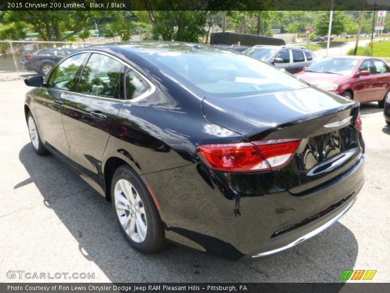 Black / Black 2015 Chrysler 200 Limited