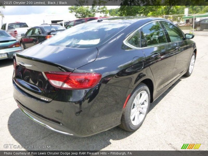 Black / Black 2015 Chrysler 200 Limited