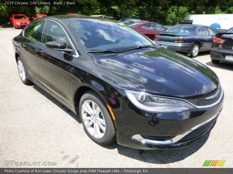 Black / Black 2015 Chrysler 200 Limited