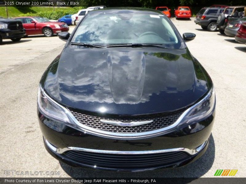 Black / Black 2015 Chrysler 200 Limited