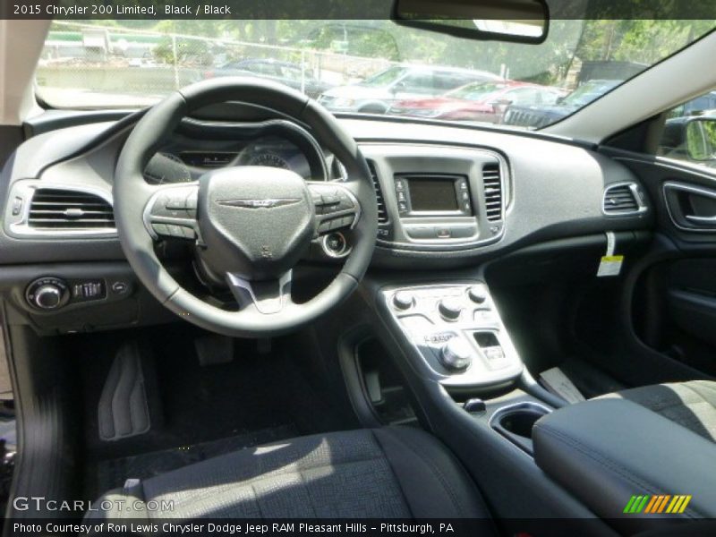 Black / Black 2015 Chrysler 200 Limited