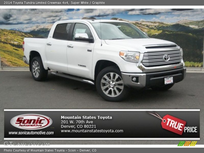 Super White / Graphite 2014 Toyota Tundra Limited Crewmax 4x4