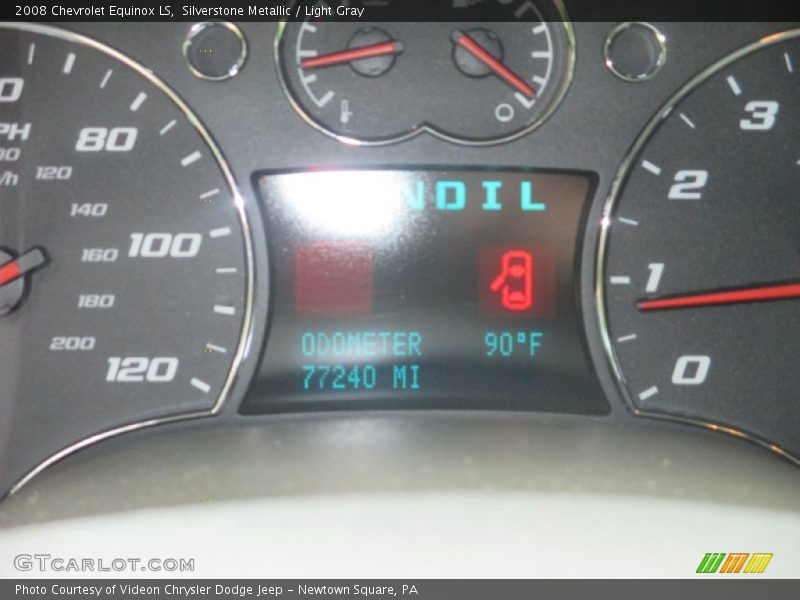 Silverstone Metallic / Light Gray 2008 Chevrolet Equinox LS