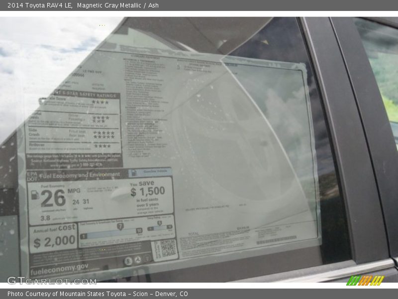Magnetic Gray Metallic / Ash 2014 Toyota RAV4 LE