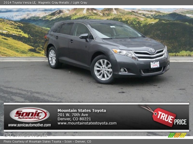 Magnetic Gray Metallic / Light Gray 2014 Toyota Venza LE