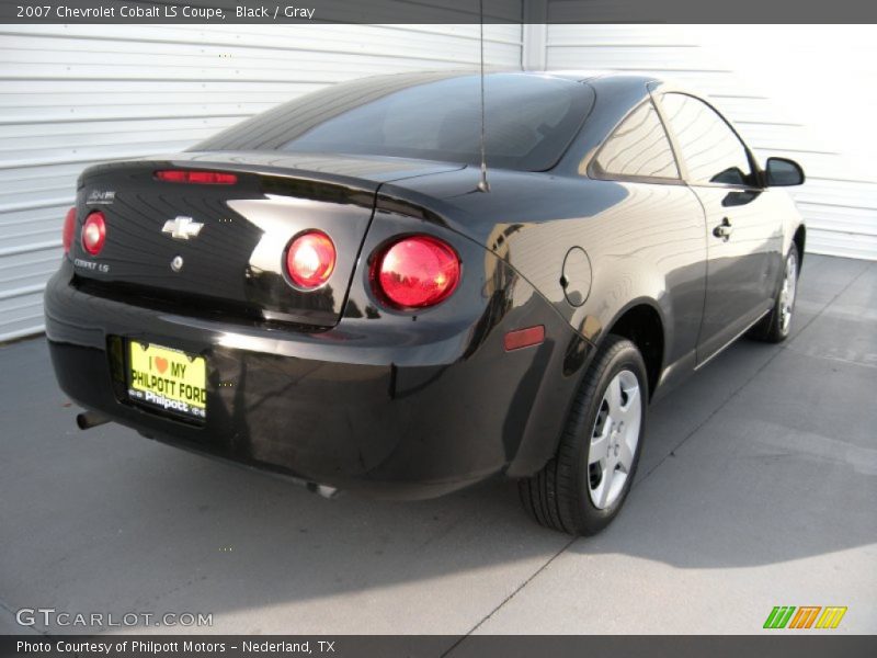 Black / Gray 2007 Chevrolet Cobalt LS Coupe