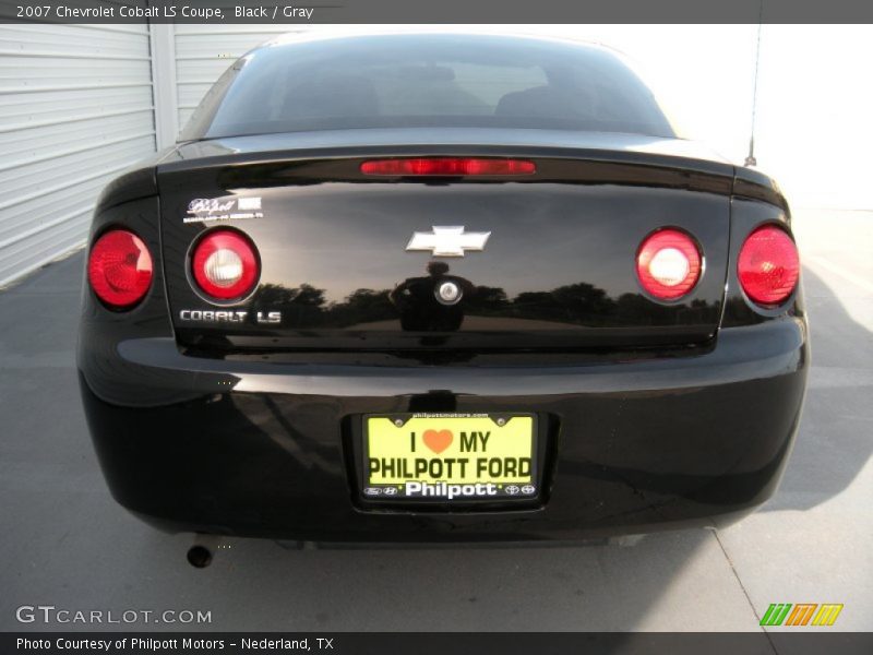 Black / Gray 2007 Chevrolet Cobalt LS Coupe