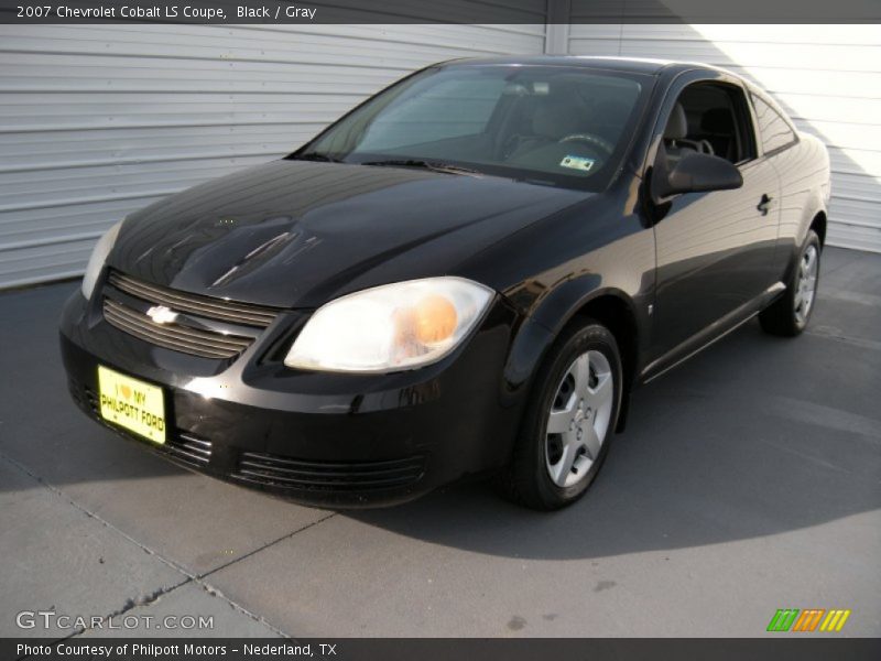 Black / Gray 2007 Chevrolet Cobalt LS Coupe