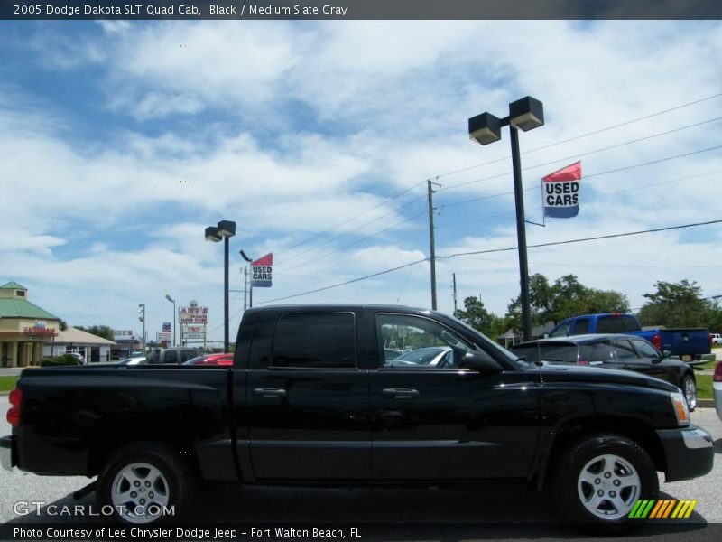 Black / Medium Slate Gray 2005 Dodge Dakota SLT Quad Cab