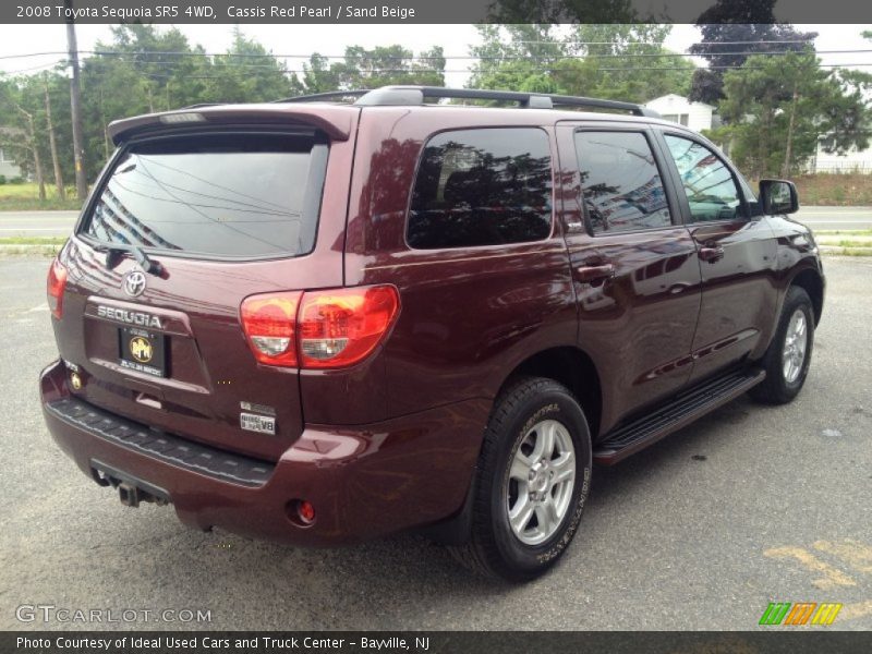 Cassis Red Pearl / Sand Beige 2008 Toyota Sequoia SR5 4WD
