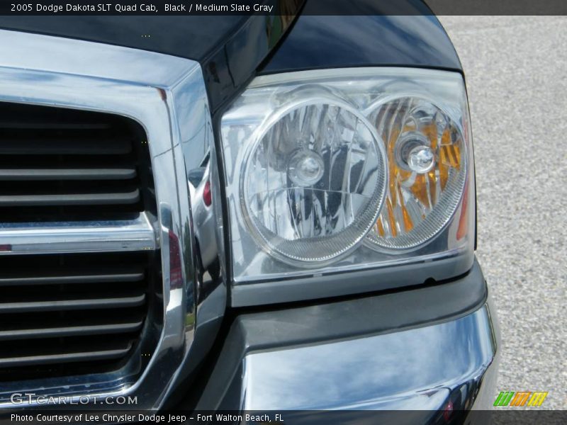 Black / Medium Slate Gray 2005 Dodge Dakota SLT Quad Cab