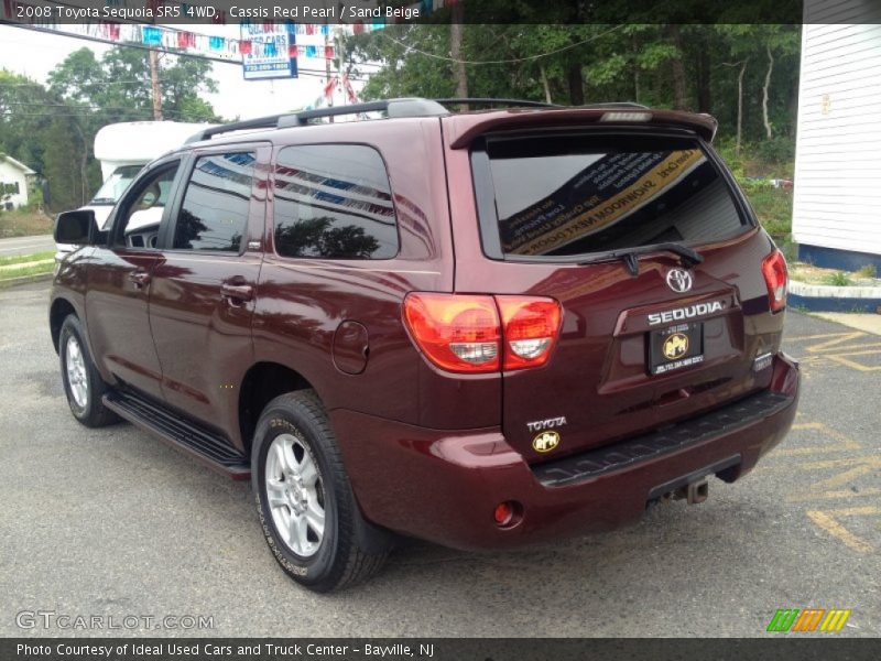 Cassis Red Pearl / Sand Beige 2008 Toyota Sequoia SR5 4WD