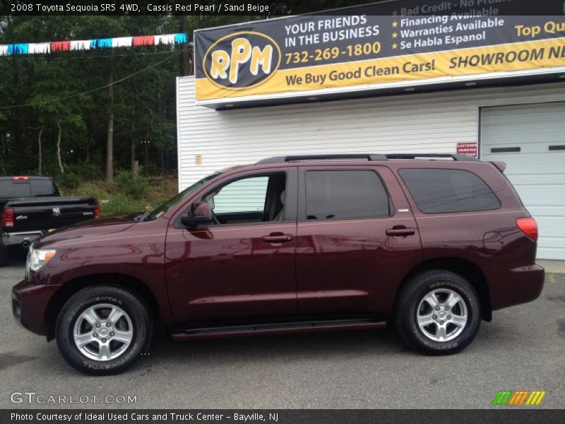 Cassis Red Pearl / Sand Beige 2008 Toyota Sequoia SR5 4WD