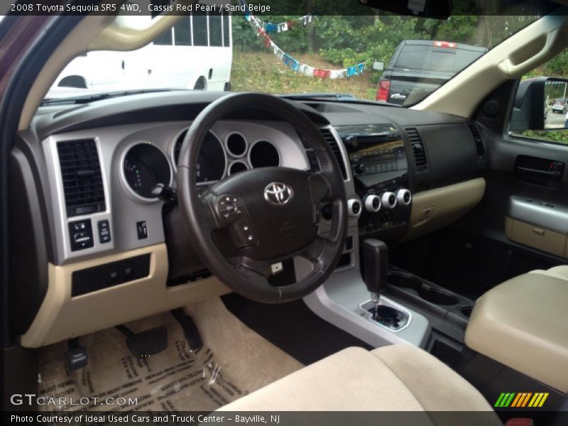 Cassis Red Pearl / Sand Beige 2008 Toyota Sequoia SR5 4WD