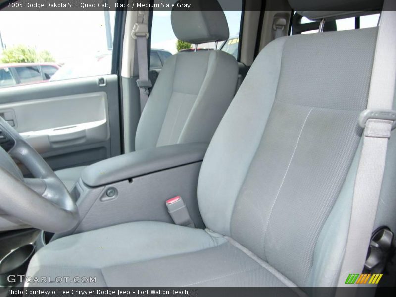 Black / Medium Slate Gray 2005 Dodge Dakota SLT Quad Cab