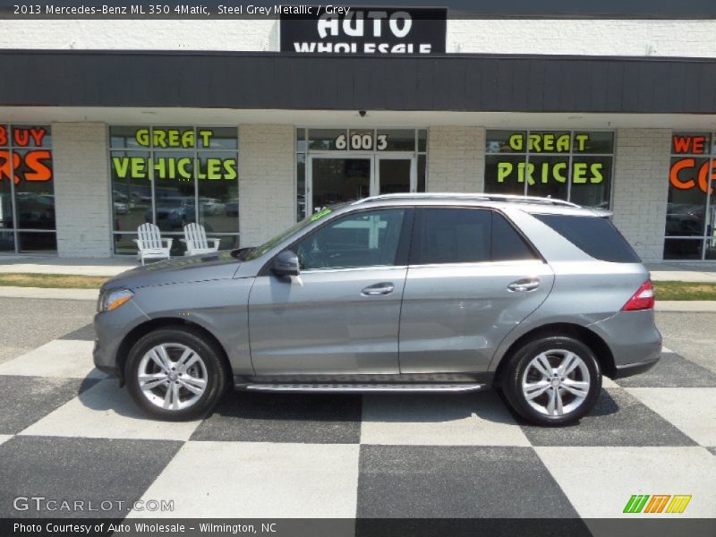 Steel Grey Metallic / Grey 2013 Mercedes-Benz ML 350 4Matic