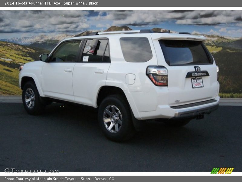 Super White / Black 2014 Toyota 4Runner Trail 4x4