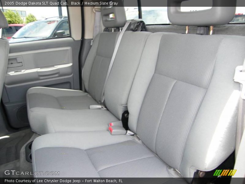 Black / Medium Slate Gray 2005 Dodge Dakota SLT Quad Cab