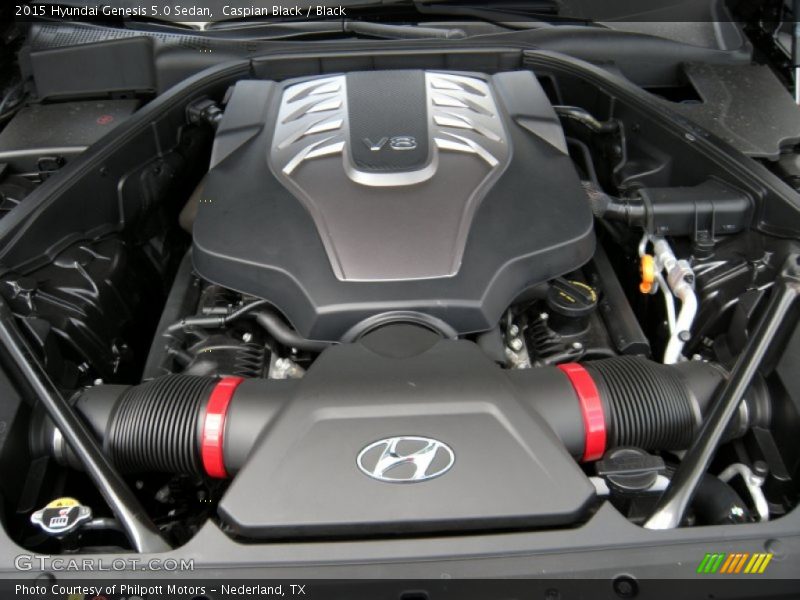  2015 Genesis 5.0 Sedan Engine - 5.0 Liter GDI DOHC 32-Valve DCVVT V8