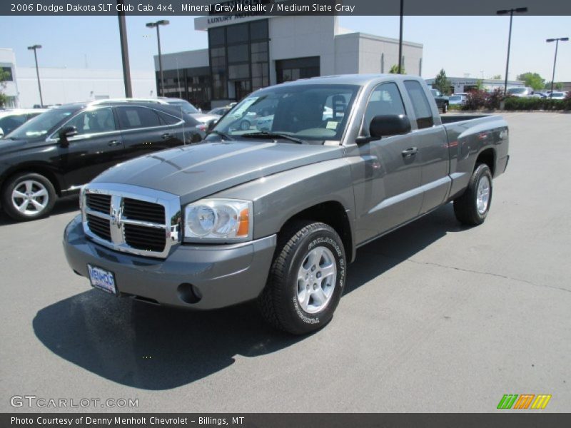 Mineral Gray Metallic / Medium Slate Gray 2006 Dodge Dakota SLT Club Cab 4x4