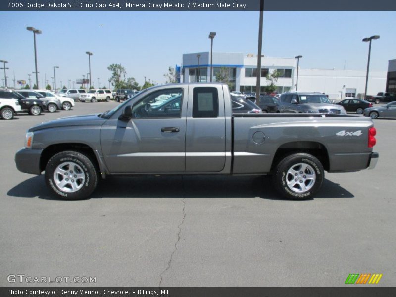 Mineral Gray Metallic / Medium Slate Gray 2006 Dodge Dakota SLT Club Cab 4x4