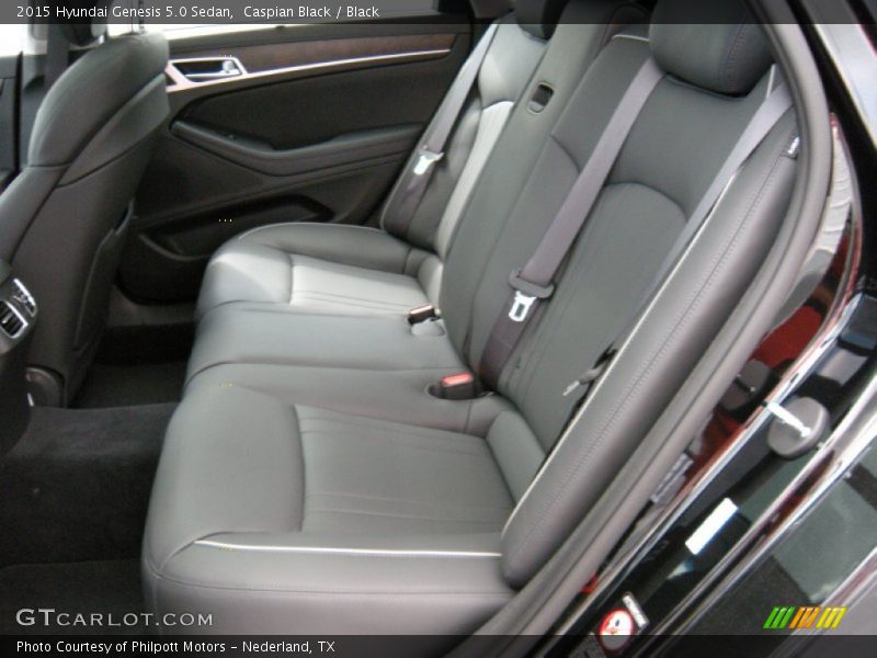 Rear Seat of 2015 Genesis 5.0 Sedan