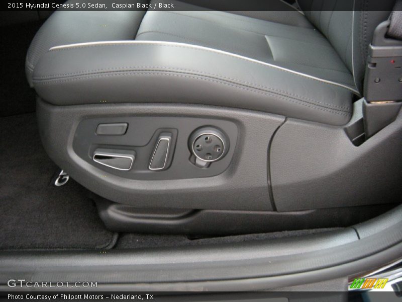 Front Seat of 2015 Genesis 5.0 Sedan