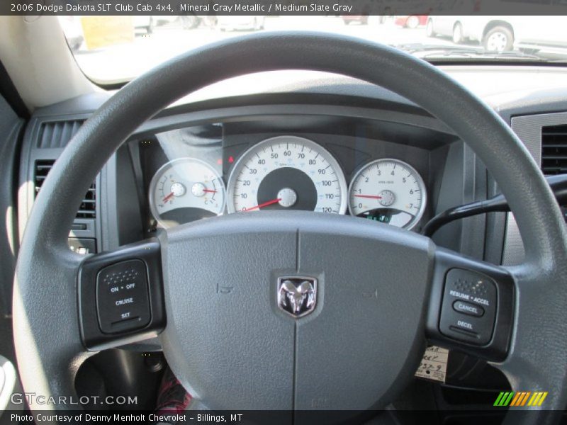 Mineral Gray Metallic / Medium Slate Gray 2006 Dodge Dakota SLT Club Cab 4x4