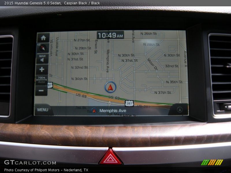 Navigation of 2015 Genesis 5.0 Sedan