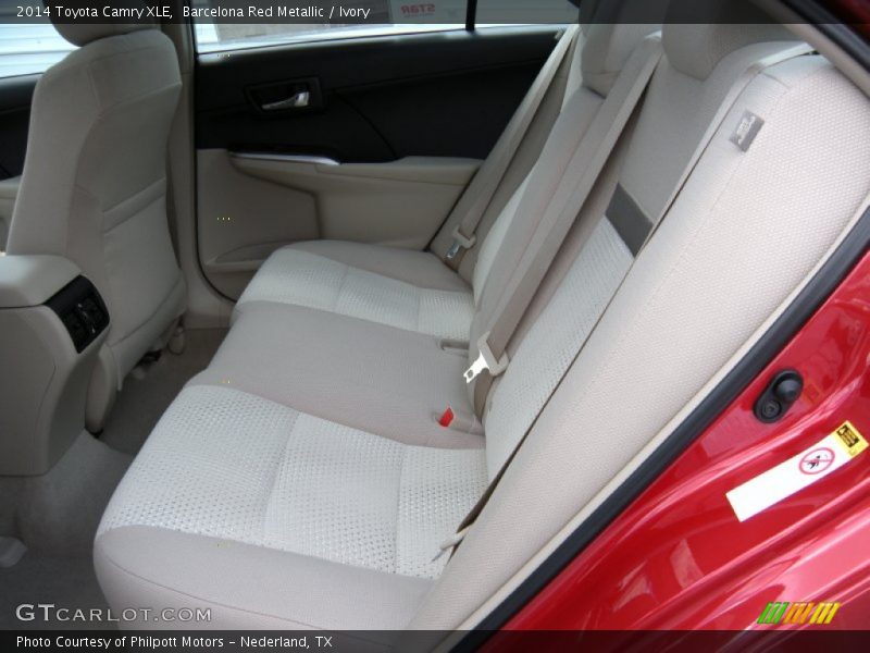 Rear Seat of 2014 Camry XLE