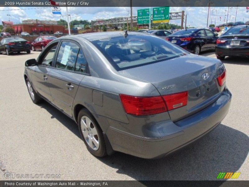 Willow Gray / Gray 2009 Hyundai Sonata GLS