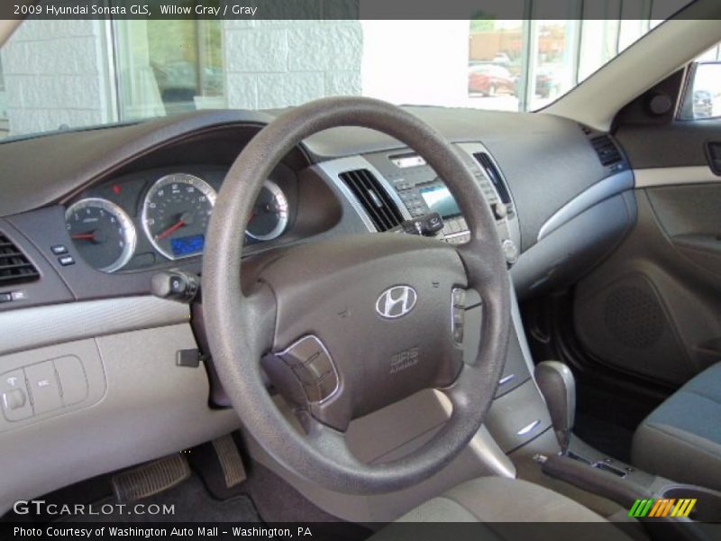 Willow Gray / Gray 2009 Hyundai Sonata GLS