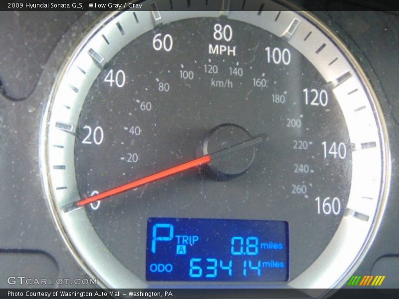 Willow Gray / Gray 2009 Hyundai Sonata GLS