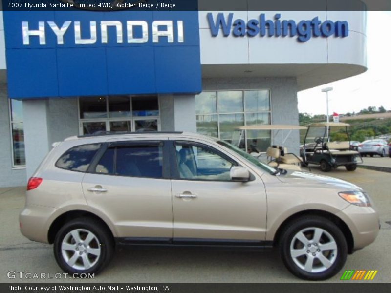 Golden Beige / Beige 2007 Hyundai Santa Fe Limited 4WD
