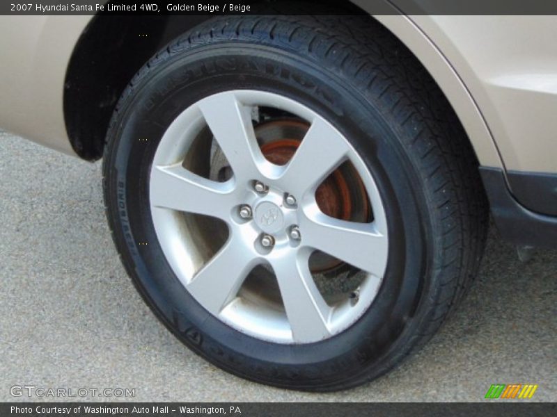 Golden Beige / Beige 2007 Hyundai Santa Fe Limited 4WD