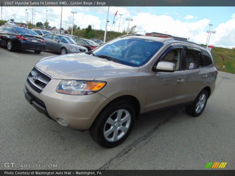 Golden Beige / Beige 2007 Hyundai Santa Fe Limited 4WD