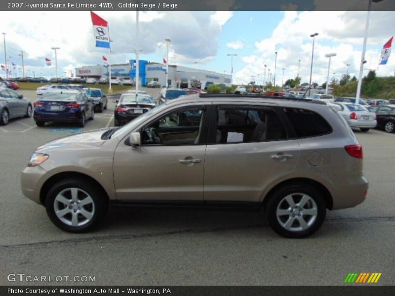 Golden Beige / Beige 2007 Hyundai Santa Fe Limited 4WD