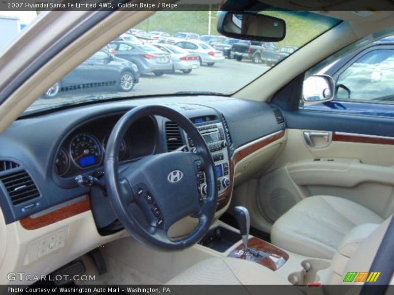 Golden Beige / Beige 2007 Hyundai Santa Fe Limited 4WD