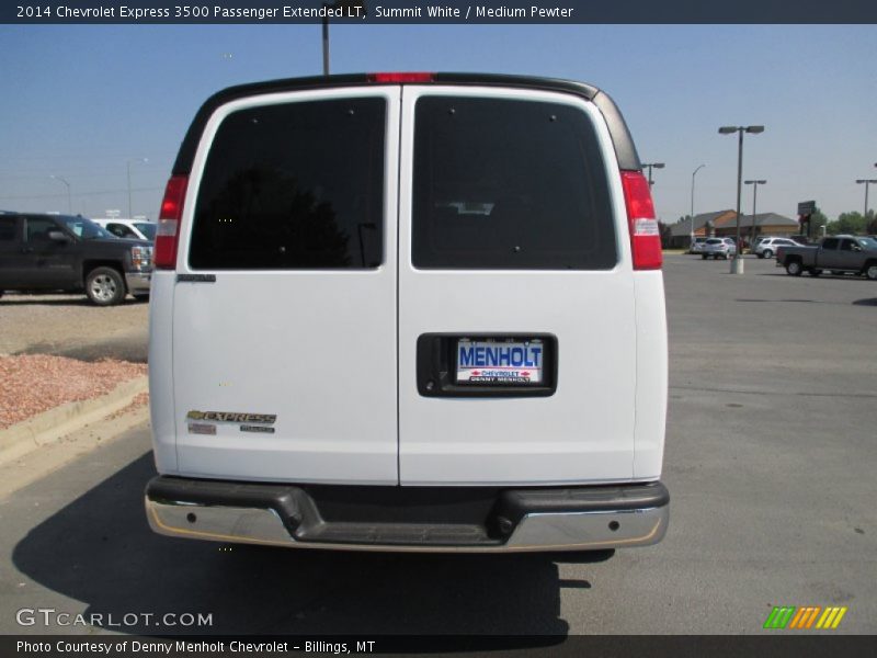 Summit White / Medium Pewter 2014 Chevrolet Express 3500 Passenger Extended LT