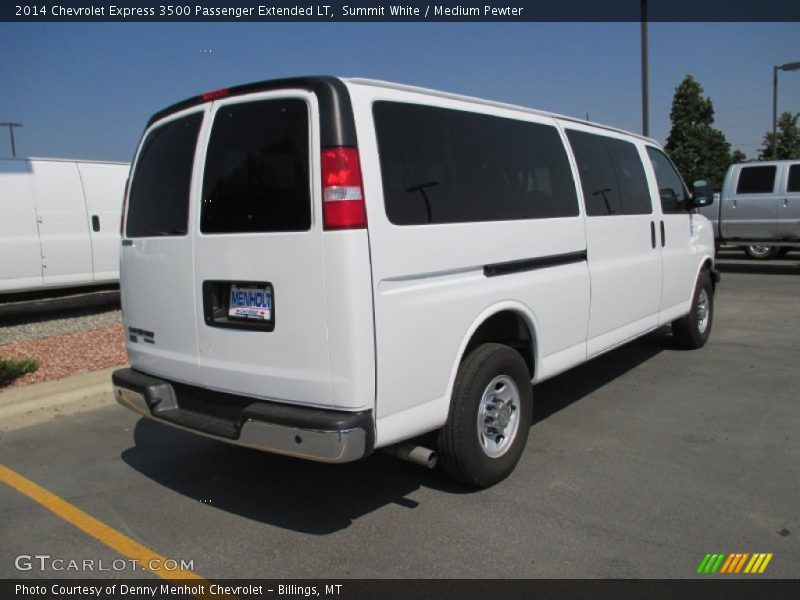 Summit White / Medium Pewter 2014 Chevrolet Express 3500 Passenger Extended LT