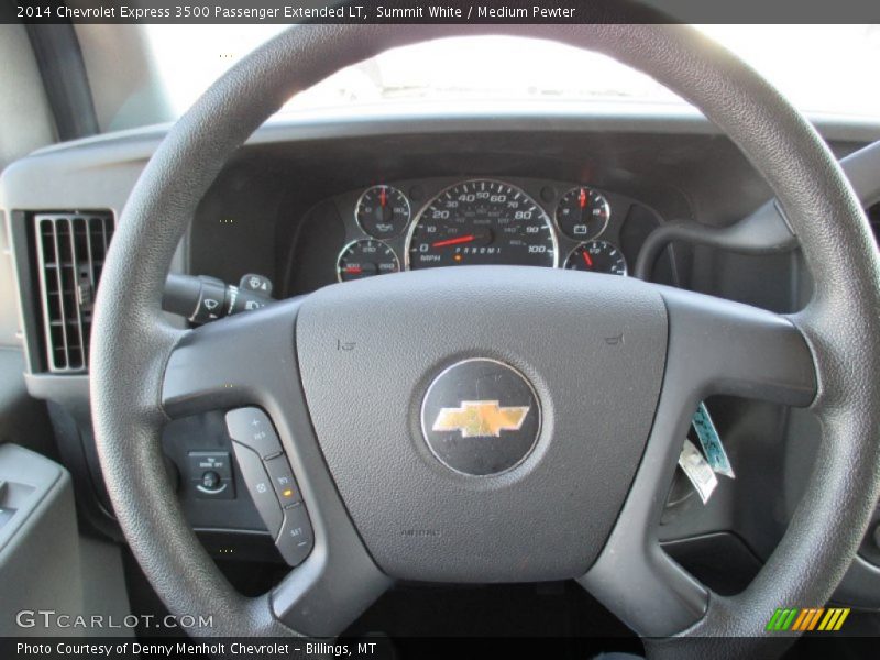 Summit White / Medium Pewter 2014 Chevrolet Express 3500 Passenger Extended LT